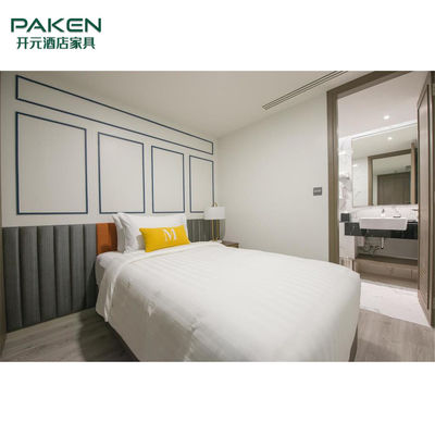 ODMの自然なベニヤのPakenのホテルの寝室の家具は置く