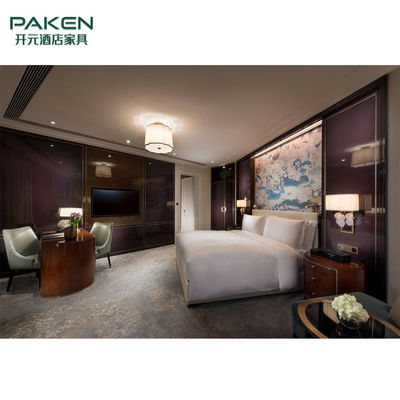 Pakenの贅沢な木の固定緩いホテルの寝室セット