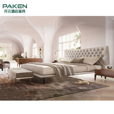 現代別荘の家具の寝室のFurniture&amp;Fashionable様式のベッドをカスタマイズしなさい