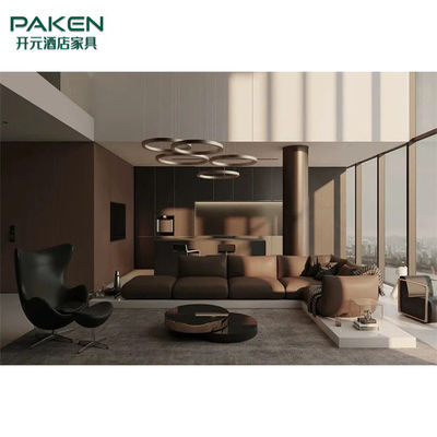 優雅で、平和な様式は現代別荘の家具の居間の家具をカスタマイズする