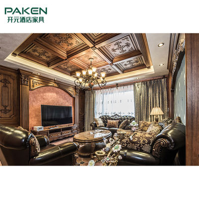 現代別荘の家具の居間Furniture&amp;Gorgeousおよび贅沢な様式をカスタマイズしなさい