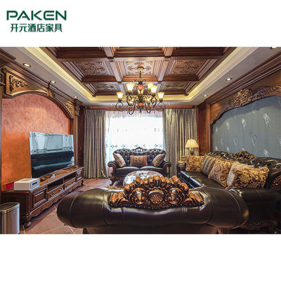 現代別荘の家具の居間Furniture&amp;Gorgeousおよび贅沢な様式をカスタマイズしなさい