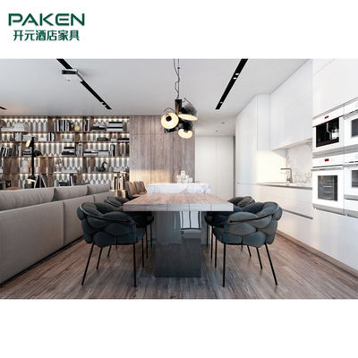 現代別荘の家具の台所Furniture&amp;Elegantおよび大理石をカスタマイズしなさい