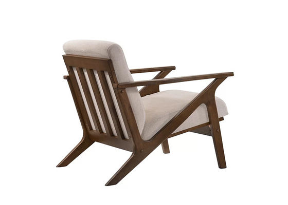 時代物の家具の固体ゴム製木製の肘掛け椅子の世紀半ば現代様式の単一のソファー