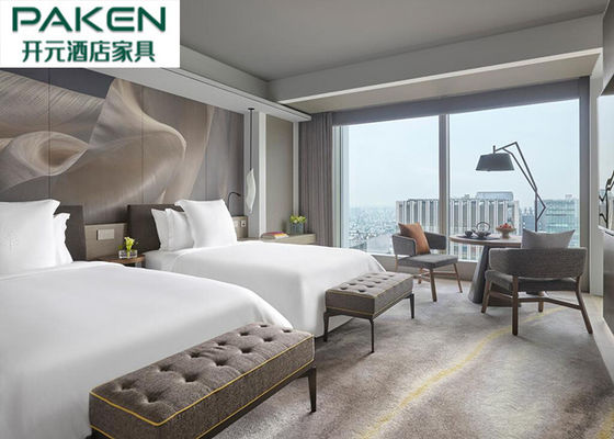 4季節のホテル5の星の標準的な余暇の寝室の家具どれも頭板の設計灰色様式